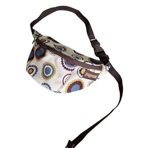 JanSport Crossbody Bag Fanny Pack Multicolor Circle Adjustable Strap Sling Purse